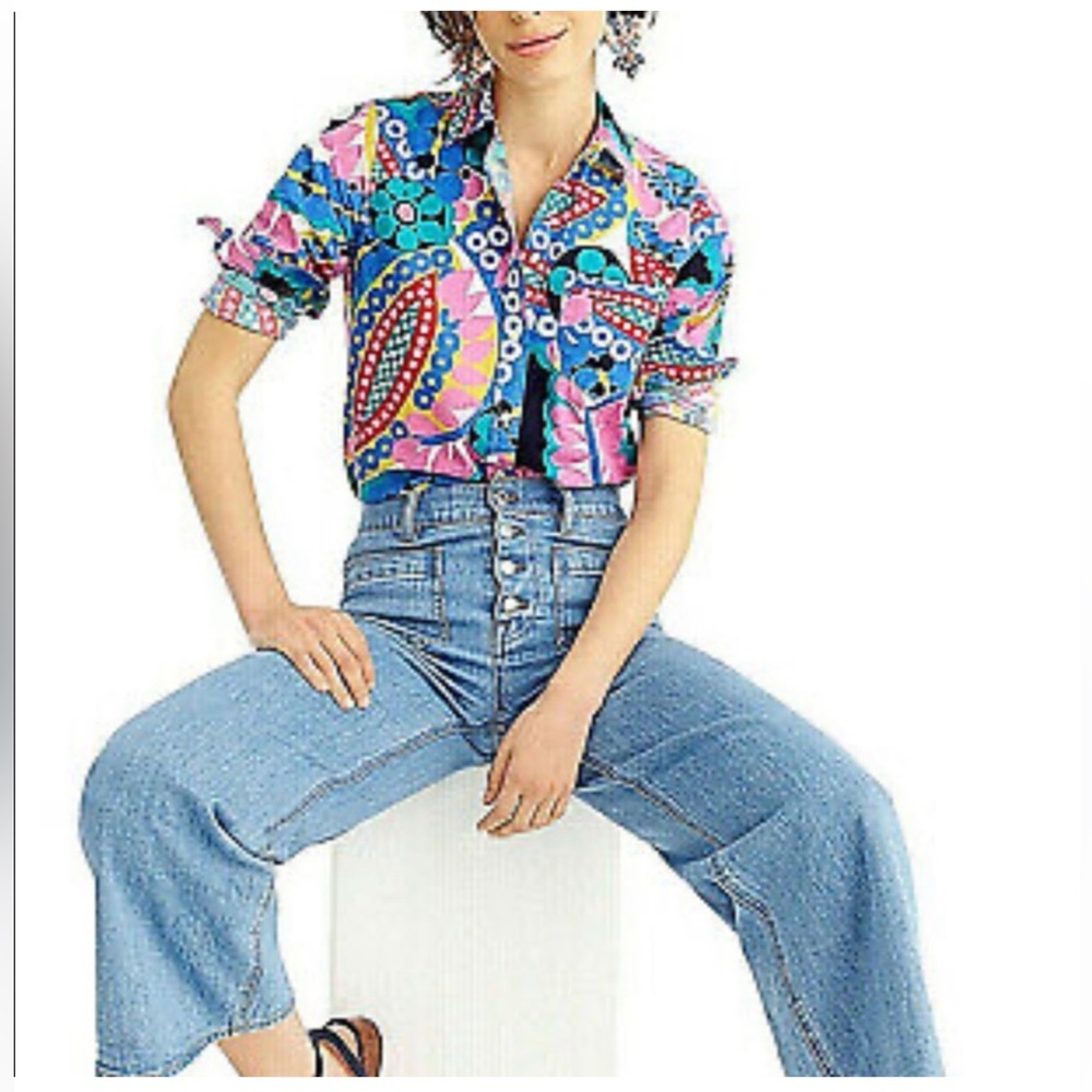 J. Crew Classic Shirt in Ratti Kaleidoscope Print
